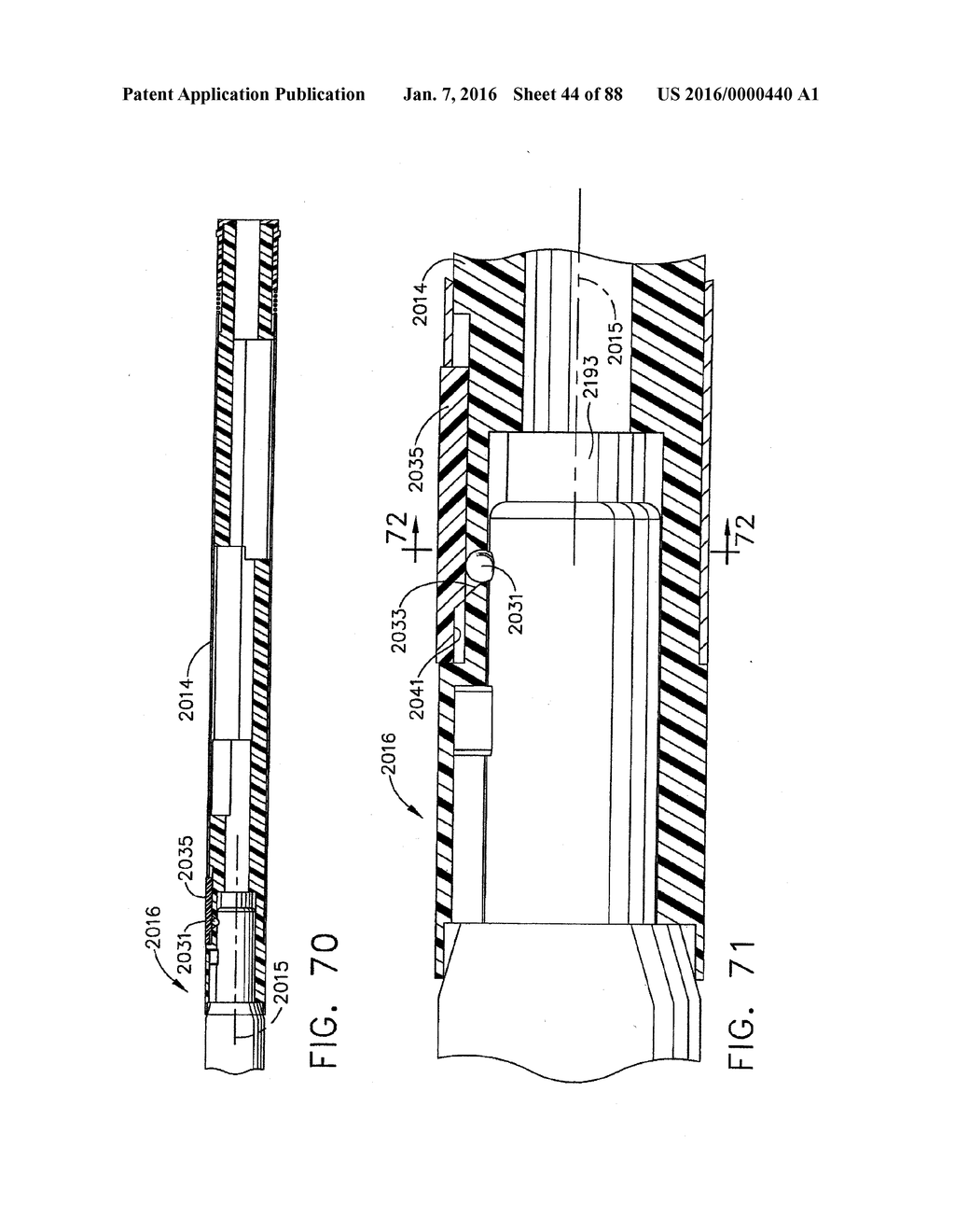 END EFFECTOR COUPLING ARRANGEMENTS FOR A SURGICAL CUTTING AND STAPLING     INSTRUMENT - diagram, schematic, and image 45