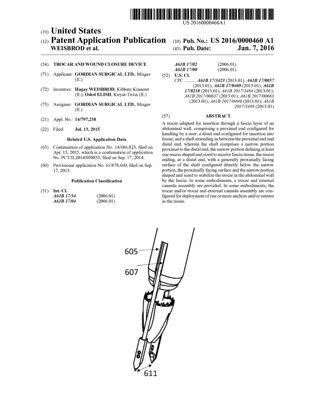 TROCAR AND WOUND CLOSURE DEVICE - diagram, schematic, and image 01