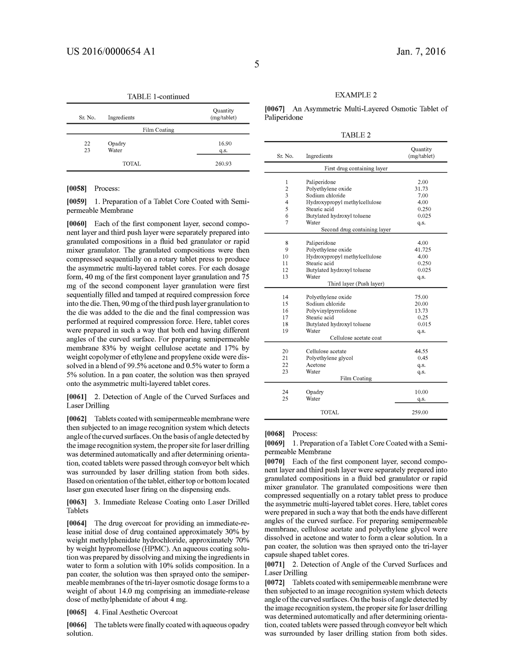 METHOD FOR DETERMINING FORMULATION ORIENTATION OF ASYMMETRIC MULTI-LAYERED     OSMOTIC TABLETS - diagram, schematic, and image 07