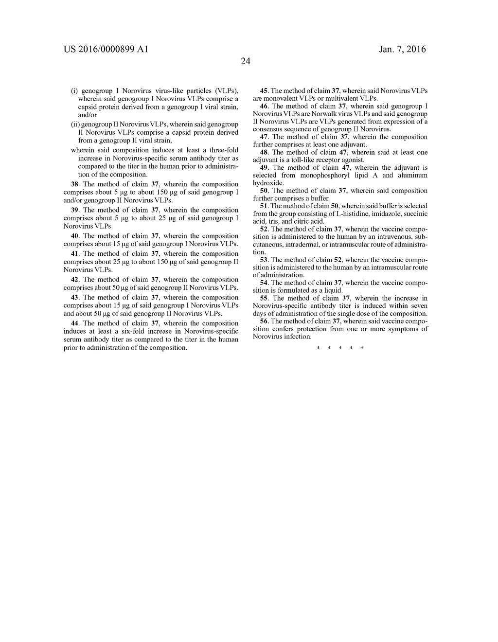 PARENTERAL NOROVIRUS VACCINE FORMULATIONS - diagram, schematic, and image 37