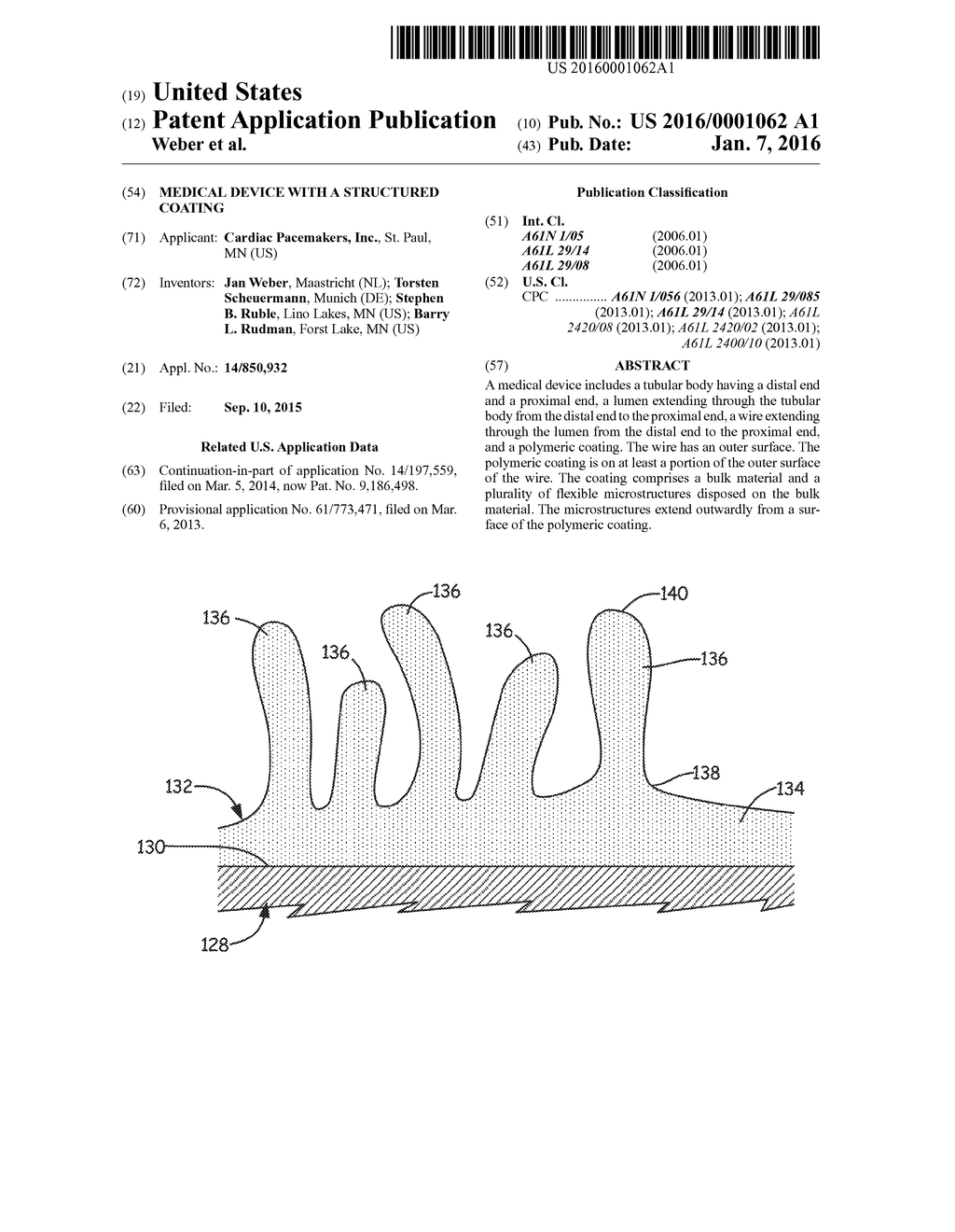 MEDICAL DEVICE WITH A STRUCTURED COATING - diagram, schematic, and image 01