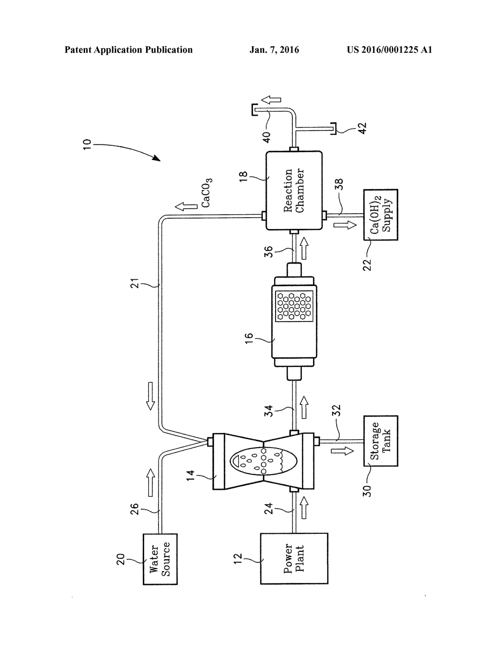 EXHAUST GAS CLEAN-UP SYSTEM FOR FOSSIL FUEL FIRED POWER PLANT - diagram, schematic, and image 02