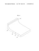 BONDING APPARATUS AND METHOD OF FABRICATING CURVED DISPLAY DEVICE USING     THE SAME diagram and image