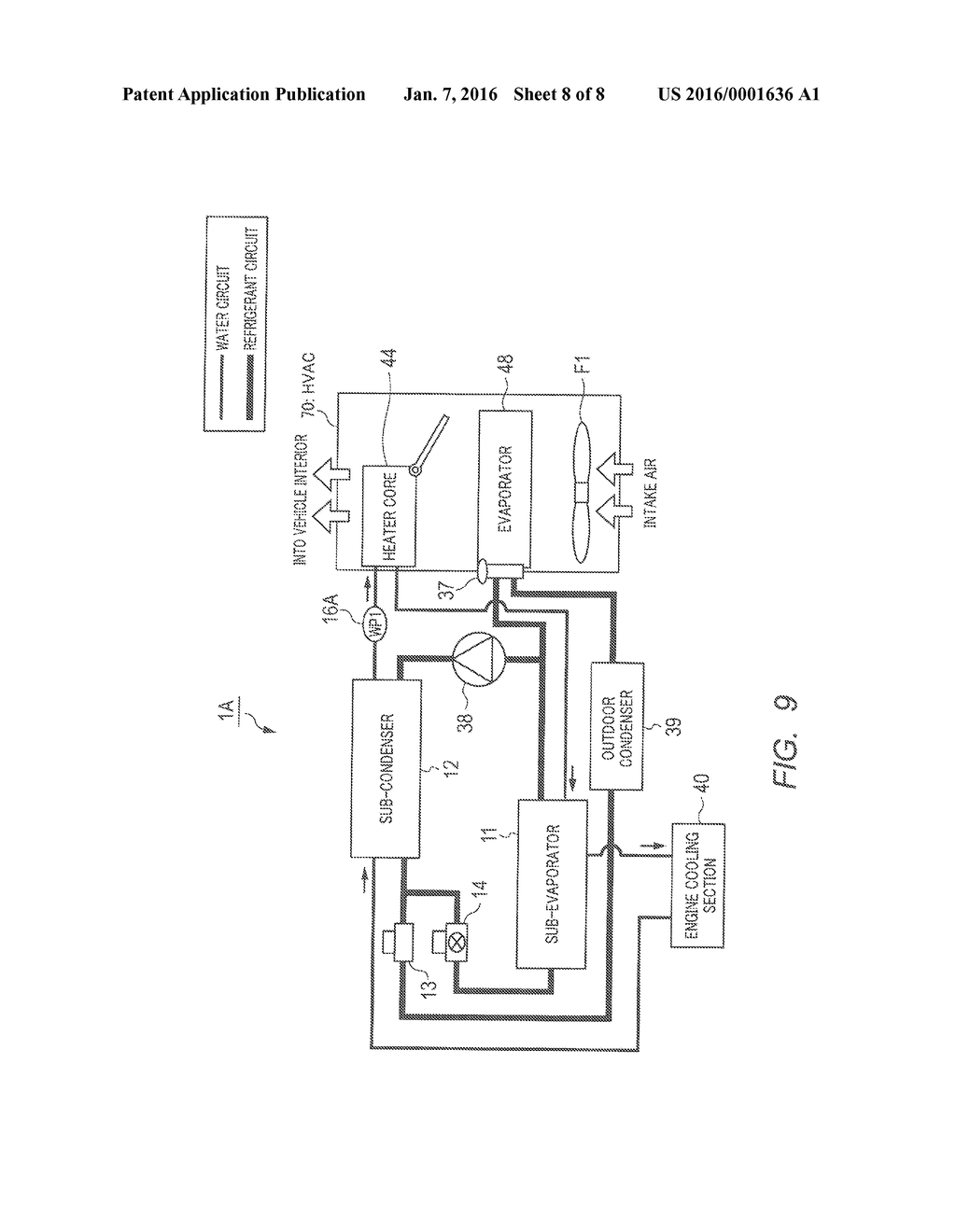 VEHICLE AIR CONDITIONING DEVICE - diagram, schematic, and image 09