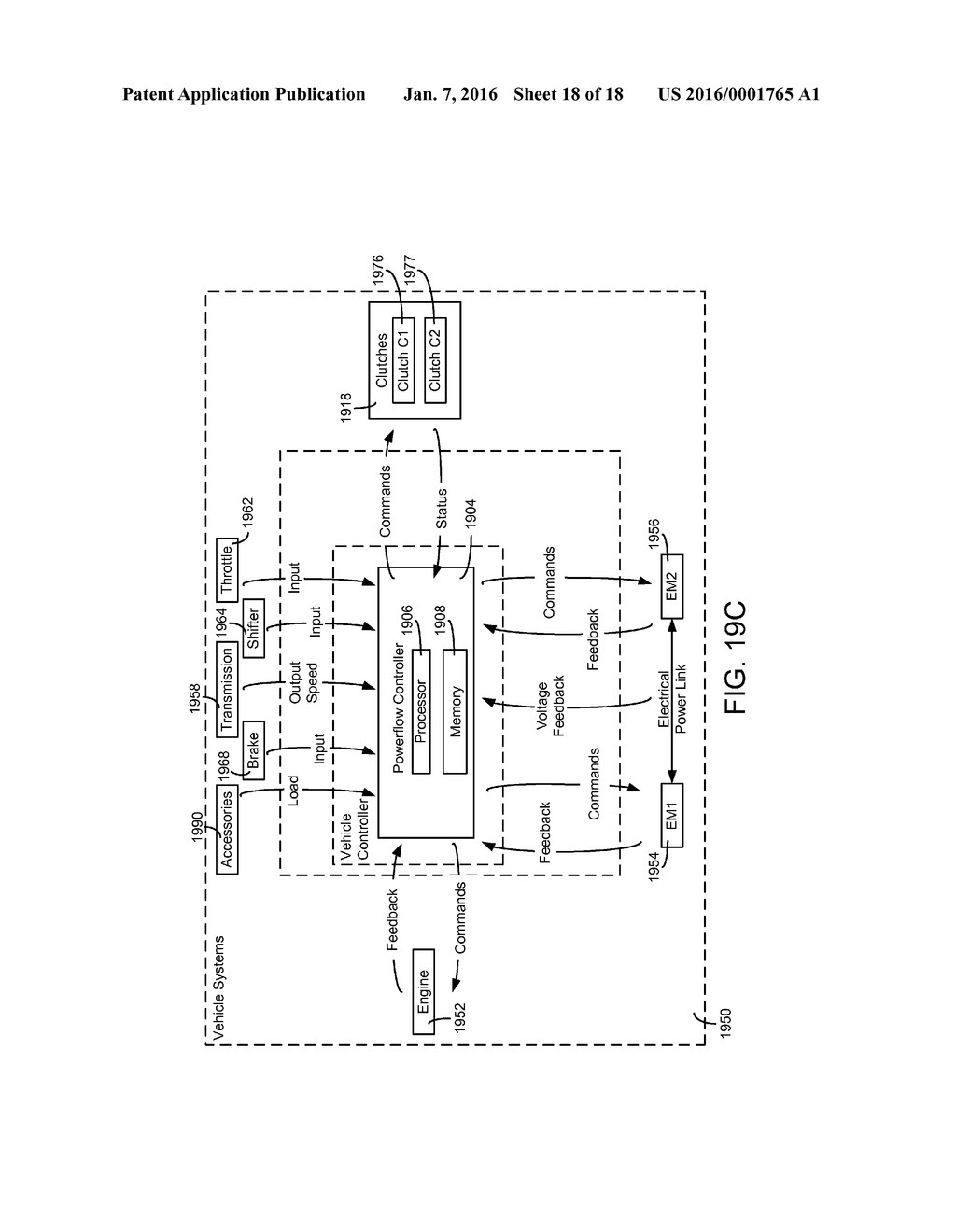 METHODS, SYSTEMS, AND VEHICLES WITH ELECTROMECHANICAL VARIABLE     TRANSMISSION - diagram, schematic, and image 19