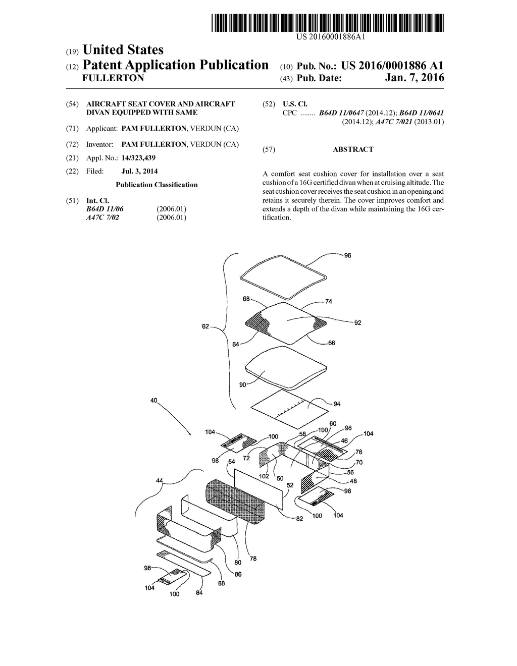 AIRCRAFT SEAT COVER AND AIRCRAFT DIVAN EQUIPPED WITH SAME - diagram, schematic, and image 01