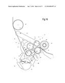 REWINDING MACHINE AND METHOD FOR PRODUCING ROLLS OF WEB MATERIAL diagram and image