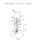 SELF-MEASURING CONTAINER AND METHOD FOR REMOVING CONTENT THEREIN diagram and image