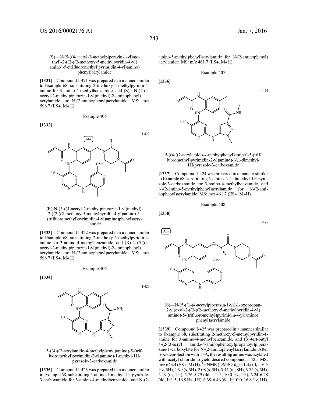 ERK INHIBITORS AND USES THEREOF - diagram, schematic, and image 246