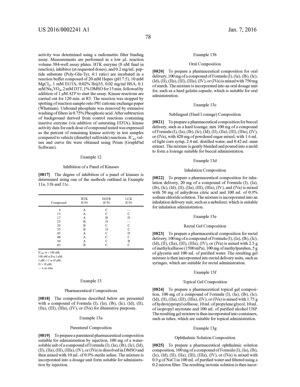 INHIBITORS OF BRUTON'S TYROSINE KINASE - diagram, schematic, and image 79