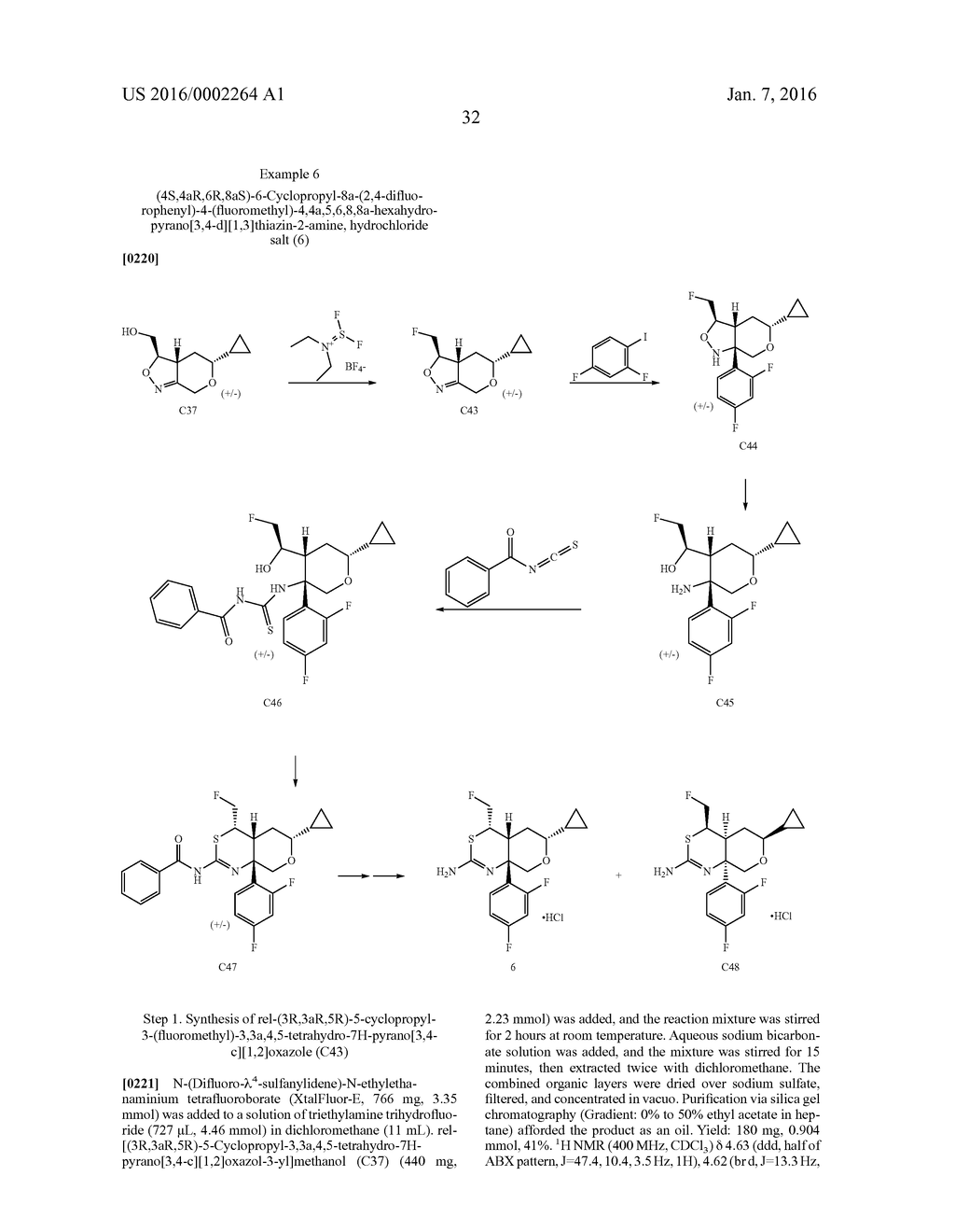 Carbocyclic- And Heterocyclic-Substituted     Hexahydropyrano[3,4-d][1,3]Thiazin-2-Amine Compounds - diagram, schematic, and image 33