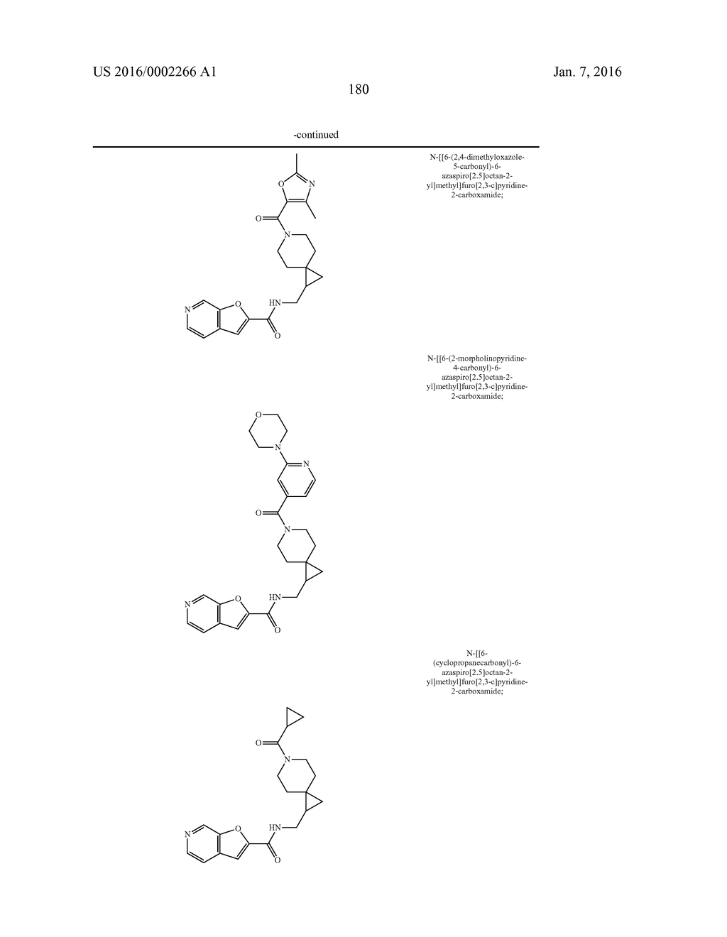 AMIDO SPIROCYCLIC AMIDE AND SULFONAMIDE DERIVATIVES - diagram, schematic, and image 181