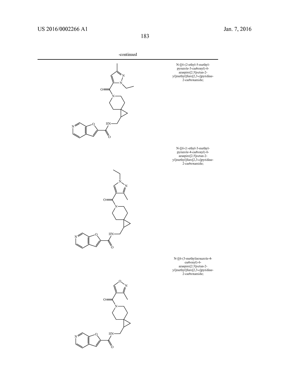 AMIDO SPIROCYCLIC AMIDE AND SULFONAMIDE DERIVATIVES - diagram, schematic, and image 184