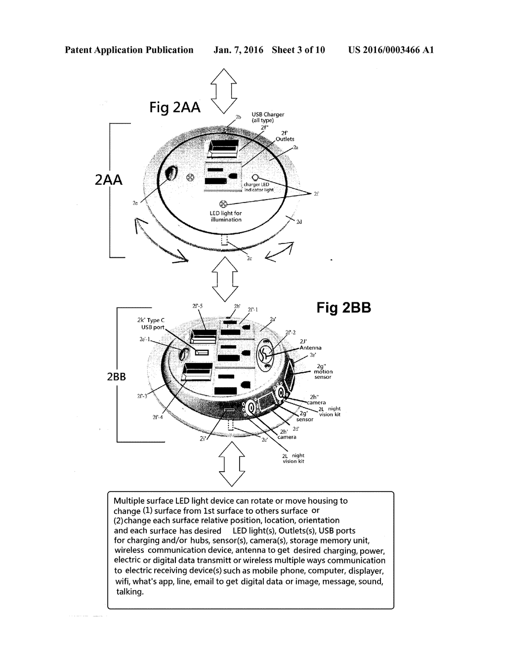 Multiple Function and Surface LED Light - diagram, schematic, and image 04