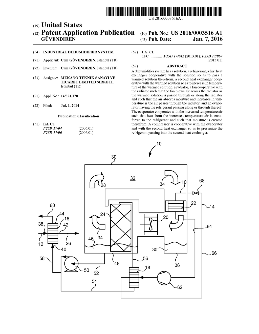 INDUSTRIAL DEHUMIDIFIER SYSTEM - diagram, schematic, and image 01