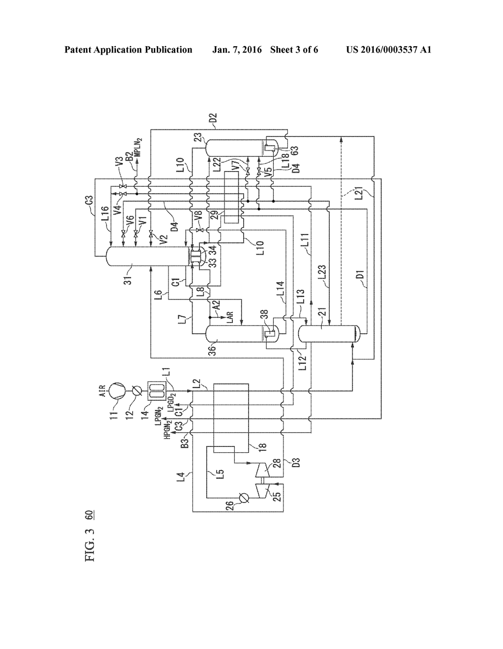 AIR SEPARATION METHOD AND AIR SEPARATION APPARATUS - diagram, schematic, and image 04