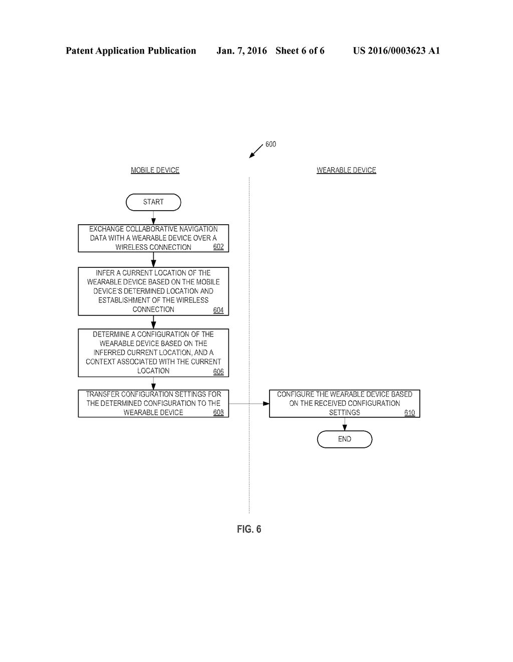 METHODS AND SYSTEMS FOR COLLABORATIVE NAVIGATION AND OPERATION WITH A     MOBILE DEVICE AND A WEARABLE DEVICE - diagram, schematic, and image 07