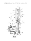 HEAVY DYNAMIC PENETROMETER AND METHOD FOR DETERMINING THE FALL HEIGHT OF A     HAMMER BELONGING TO SUCH A PENETROMETER diagram and image