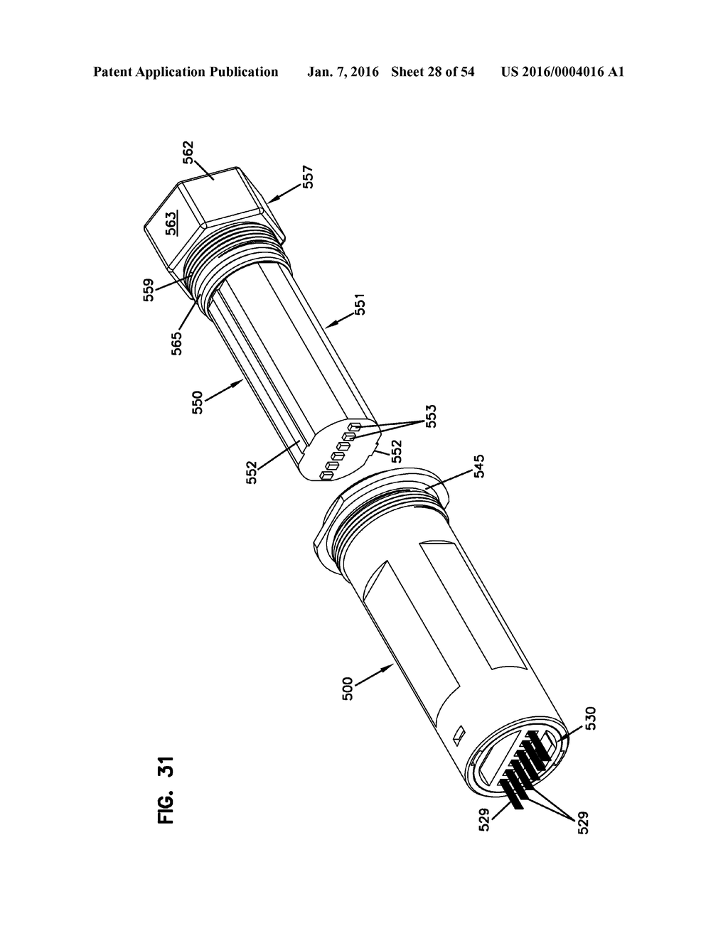 OPTICAL FIBER CONNECTOR FOR MULTI-FIBER CABLE - diagram, schematic, and image 29