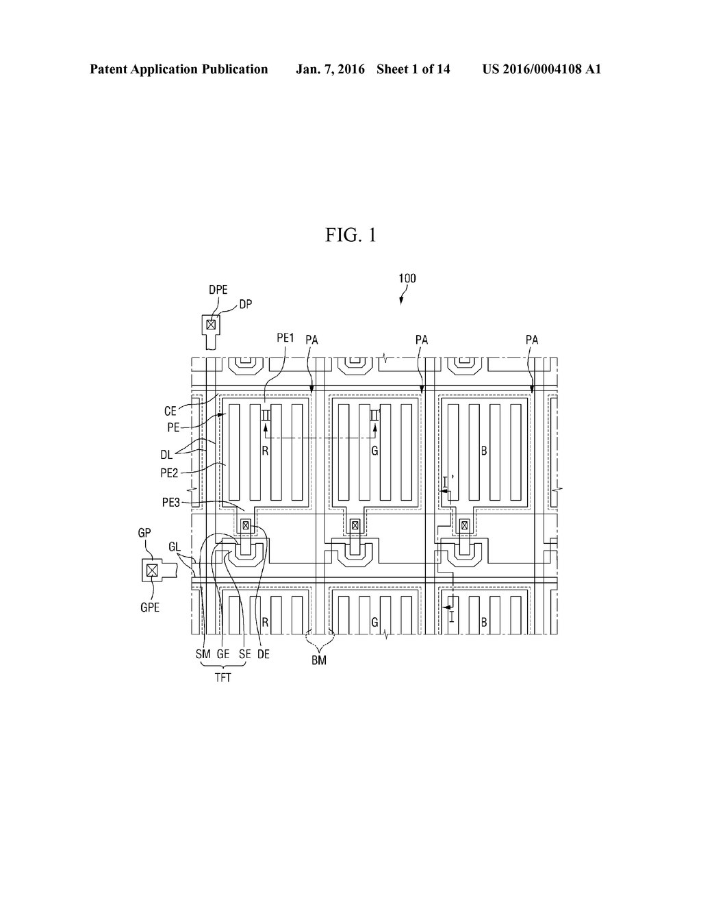 LIQUID CRYSTAL DISPLAY AND METHOD FOR FABRICATING THE SAME - diagram, schematic, and image 02