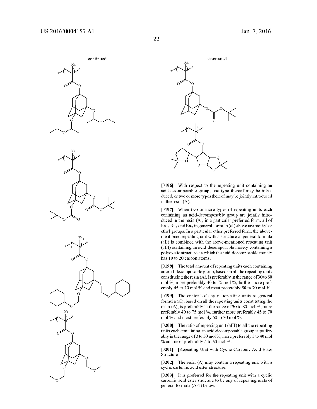 METHOD OF FORMING PATTERN, ACTINIC-RAY- OR RADIATION-SENSITIVE RESIN     COMPOSITION, ACTINIC-RAY- OR RADIATION-SENSITIVE FILM, PROCESS FOR     MANUFACTURING ELECTRONIC DEVICE AND ELECTRONIC DEVICE - diagram, schematic, and image 23