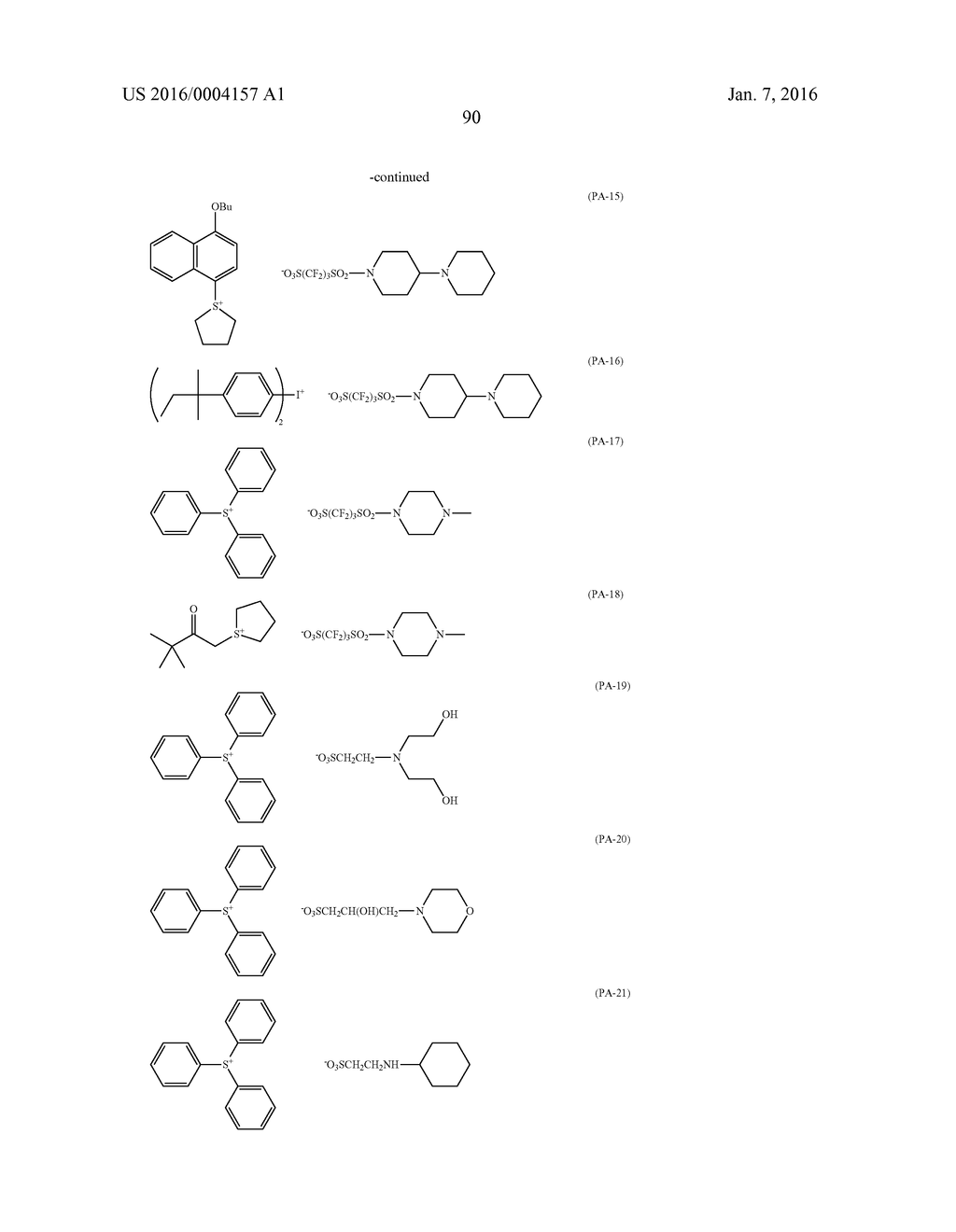 METHOD OF FORMING PATTERN, ACTINIC-RAY- OR RADIATION-SENSITIVE RESIN     COMPOSITION, ACTINIC-RAY- OR RADIATION-SENSITIVE FILM, PROCESS FOR     MANUFACTURING ELECTRONIC DEVICE AND ELECTRONIC DEVICE - diagram, schematic, and image 91