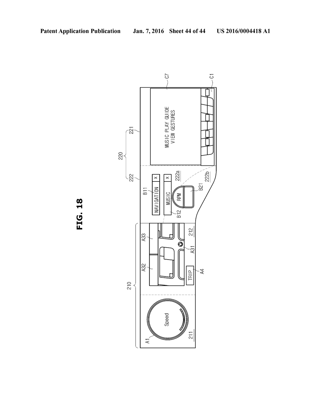 USER INTERFACE APPARATUS, VEHICLE HAVING THE SAME, AND METHOD OF     CONTROLLING THE VEHICLE - diagram, schematic, and image 45