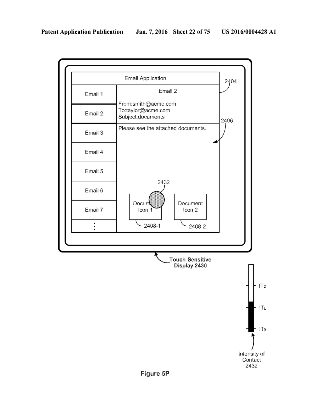 Device, Method, and Graphical User Interface for Displaying User Interface     Objects Corresponding to an Application - diagram, schematic, and image 23