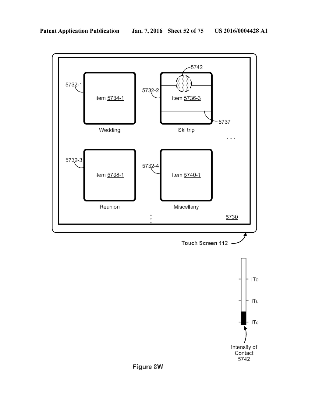 Device, Method, and Graphical User Interface for Displaying User Interface     Objects Corresponding to an Application - diagram, schematic, and image 53