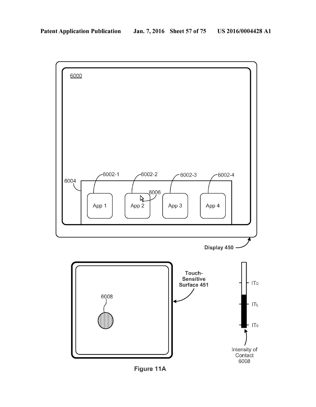 Device, Method, and Graphical User Interface for Displaying User Interface     Objects Corresponding to an Application - diagram, schematic, and image 58