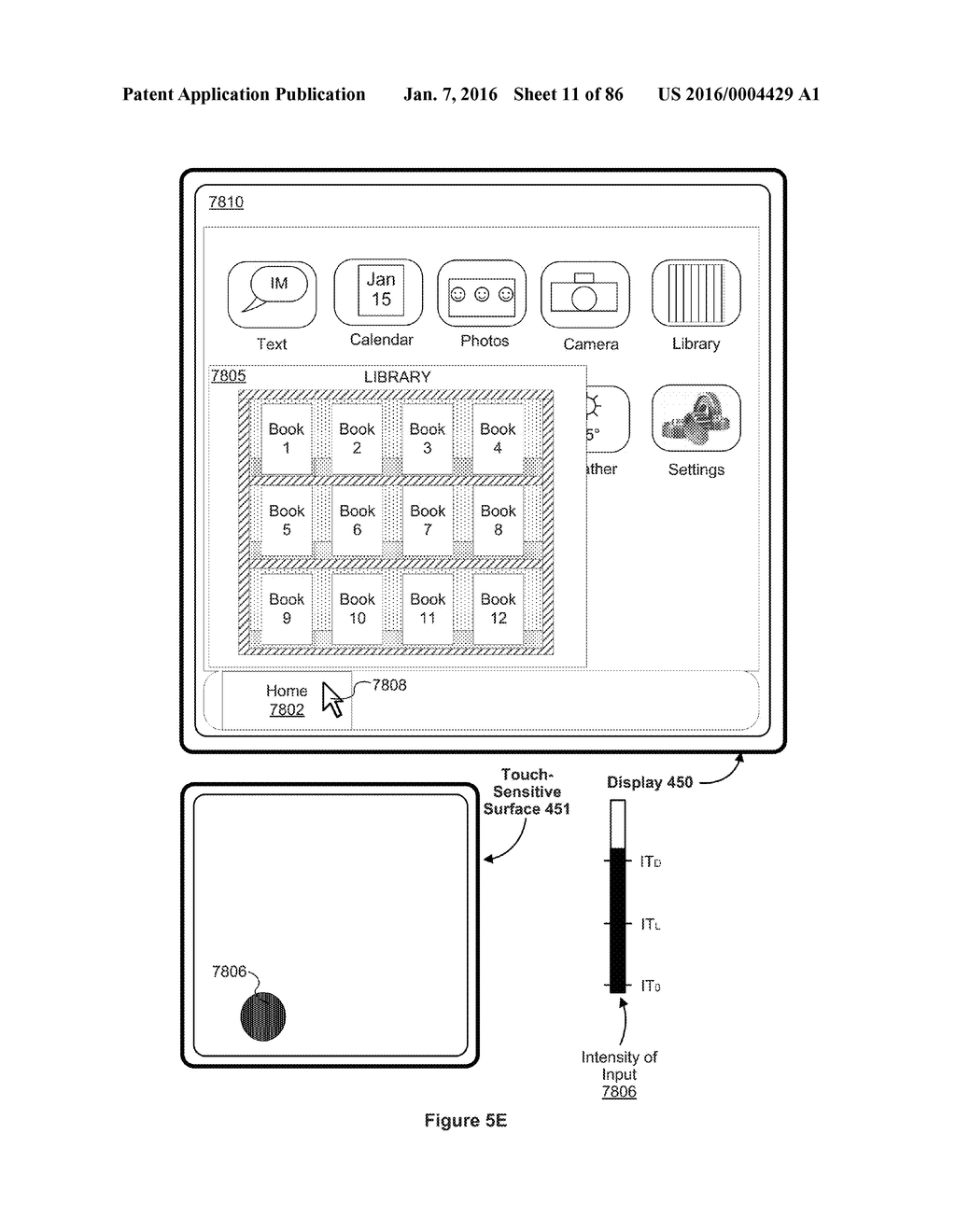 Device, Method, and Graphical User Interface for Navigating User Interface     Hierarchies - diagram, schematic, and image 12