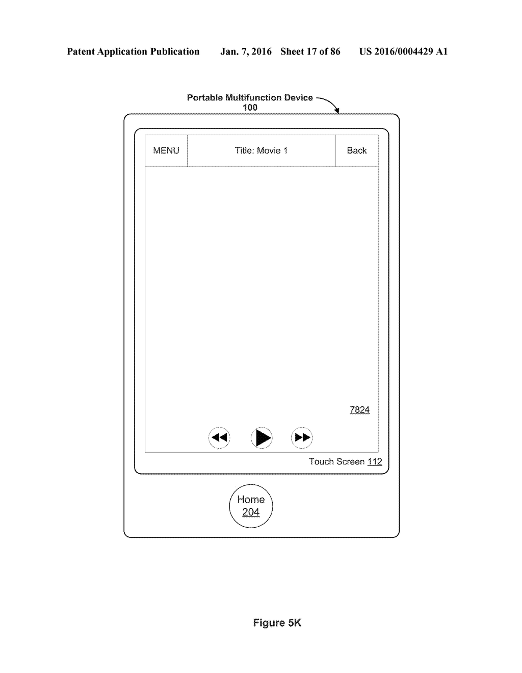 Device, Method, and Graphical User Interface for Navigating User Interface     Hierarchies - diagram, schematic, and image 18