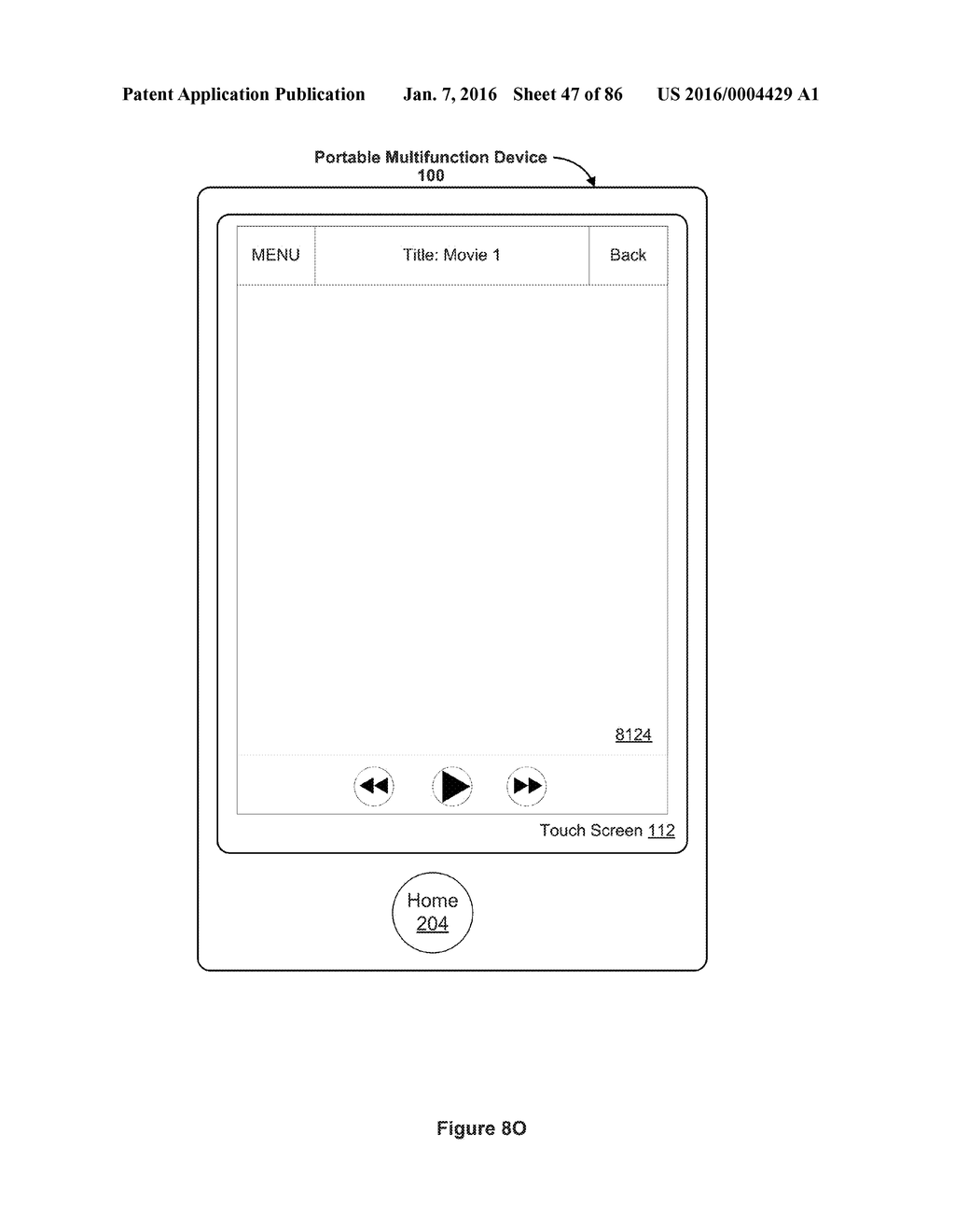 Device, Method, and Graphical User Interface for Navigating User Interface     Hierarchies - diagram, schematic, and image 48