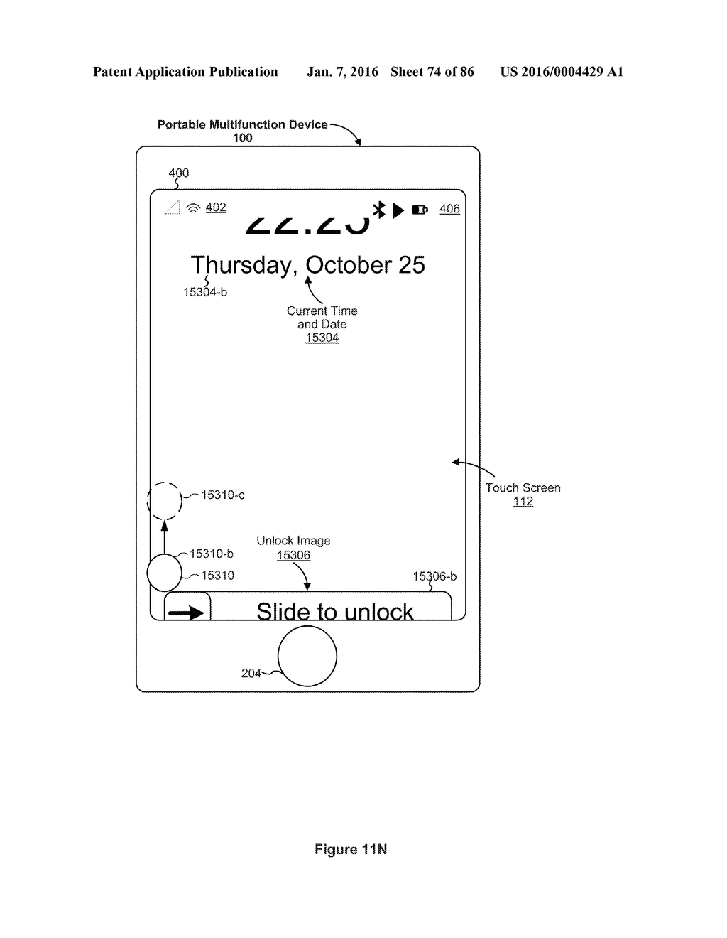 Device, Method, and Graphical User Interface for Navigating User Interface     Hierarchies - diagram, schematic, and image 75