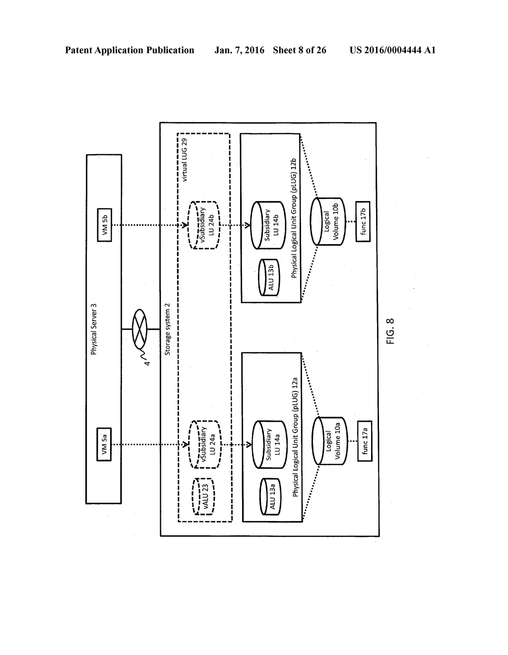 METHOD AND APPARATUS FOR APPLYING STORAGE FUNCTIONALITY TO EACH SUBSIDIARY     VOLUME - diagram, schematic, and image 09