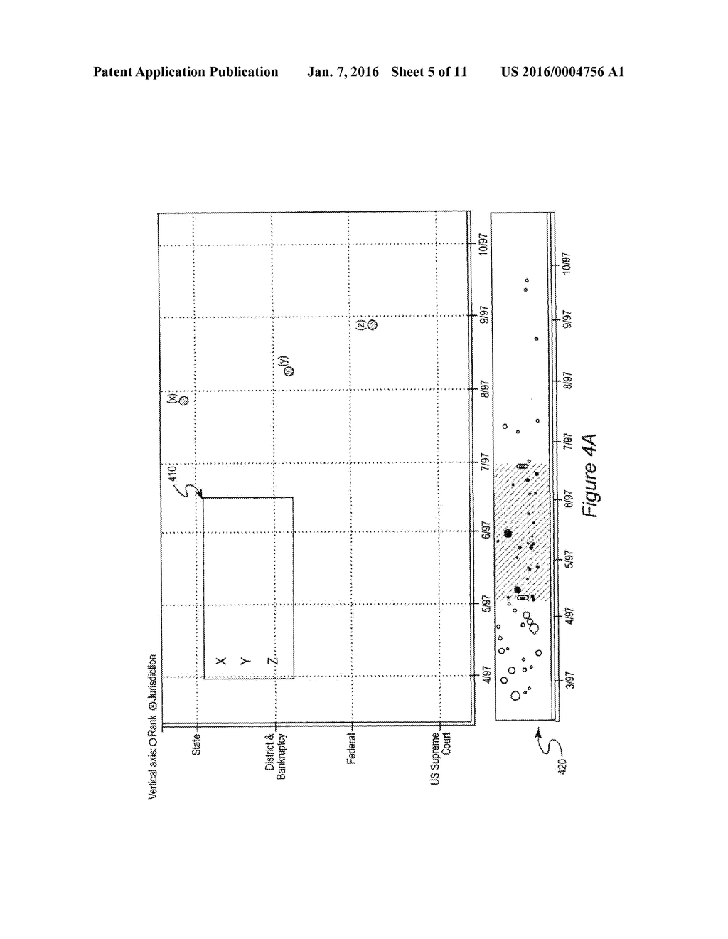 INTERFACE INCLUDING GRAPHIC REPRESENTATION OF RELATIONSHIPS BETWEEN SEARCH     RESULTS - diagram, schematic, and image 06