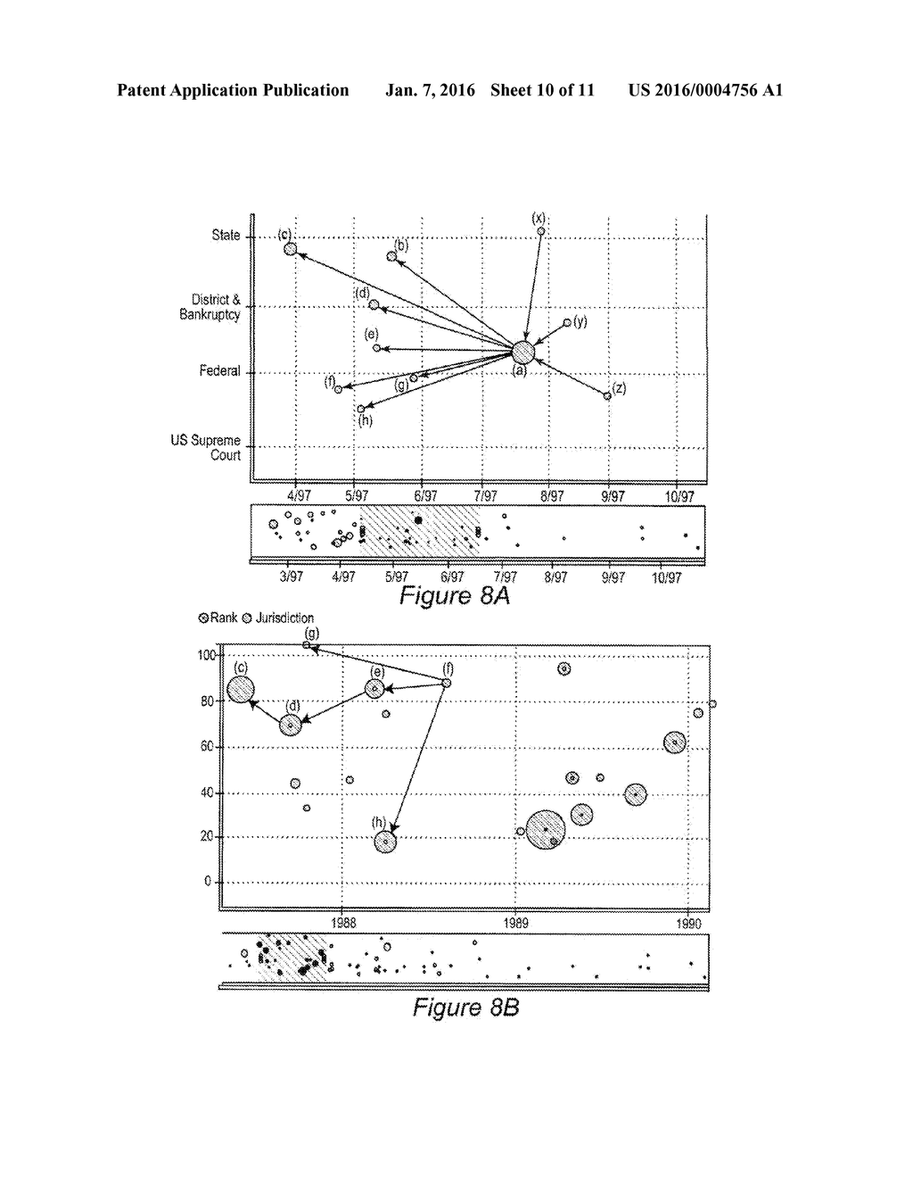 INTERFACE INCLUDING GRAPHIC REPRESENTATION OF RELATIONSHIPS BETWEEN SEARCH     RESULTS - diagram, schematic, and image 11