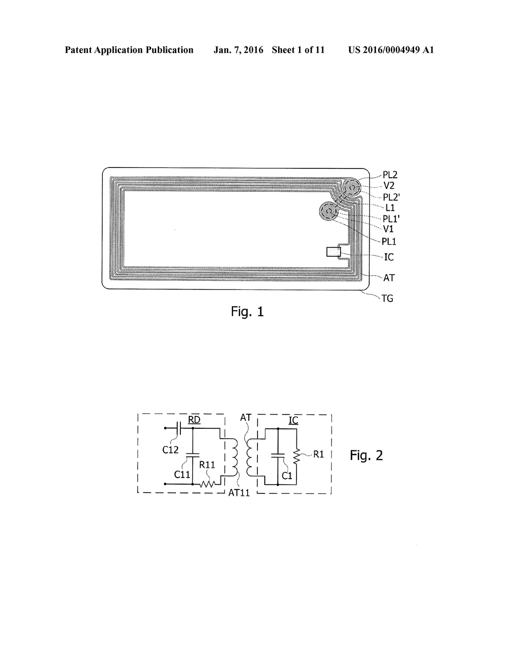 ANTENNA SYSTEM FOR CONTACTLESS MICROCIRCUIT - diagram, schematic, and image 02