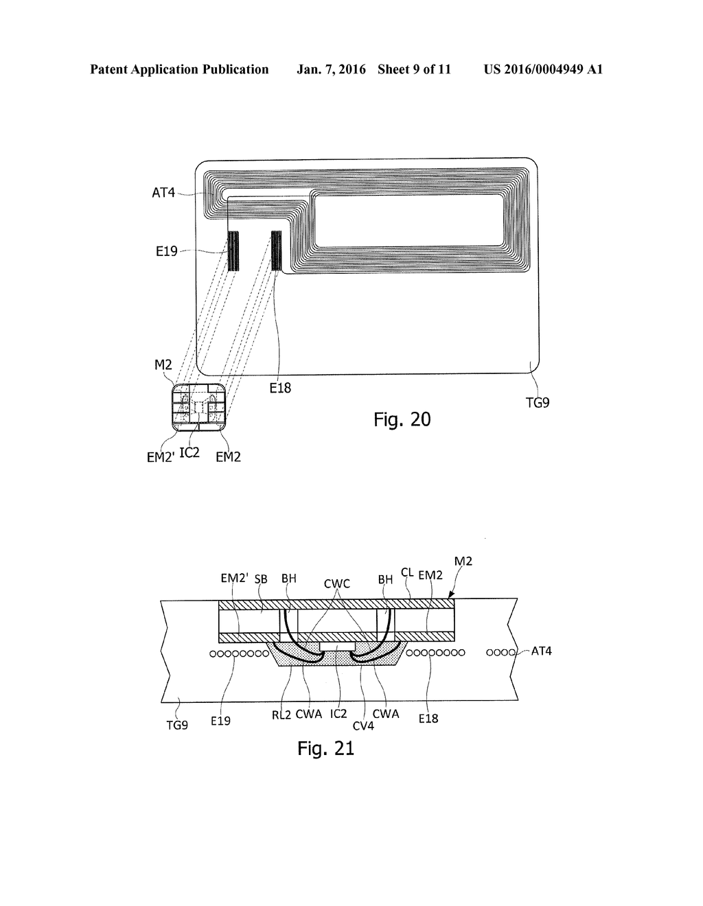 ANTENNA SYSTEM FOR CONTACTLESS MICROCIRCUIT - diagram, schematic, and image 10