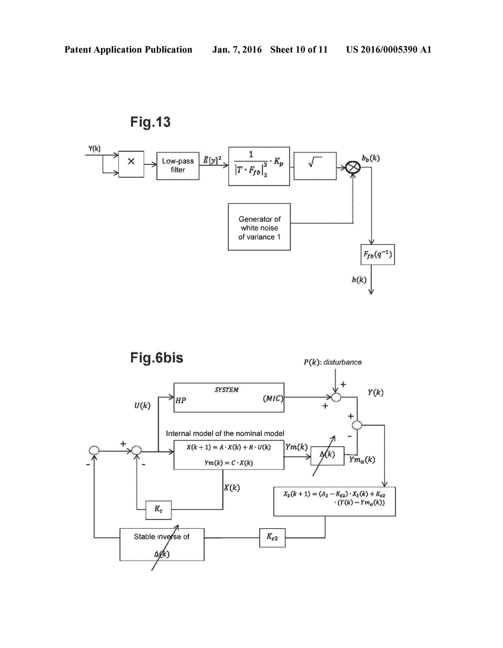 METHOD FOR ACTIVE NARROW-BAND ACOUSTIC CONTROL WITH VARIABLE TRANSFER     FUNCTION(S), AND CORRESPONDING SYSTEM - diagram, schematic, and image 11