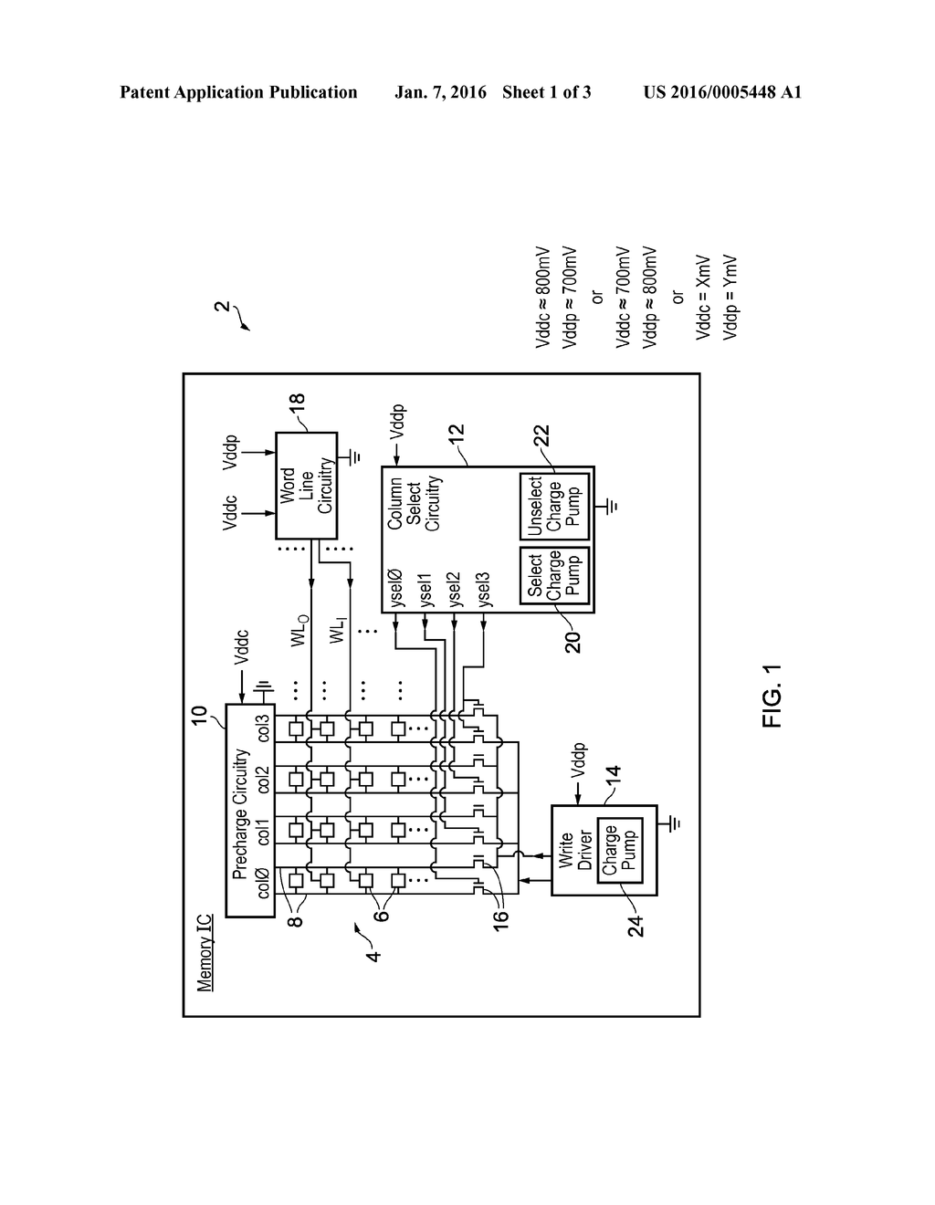 Memory Circuitry Using Write Assist Voltage Boost - diagram, schematic, and image 02