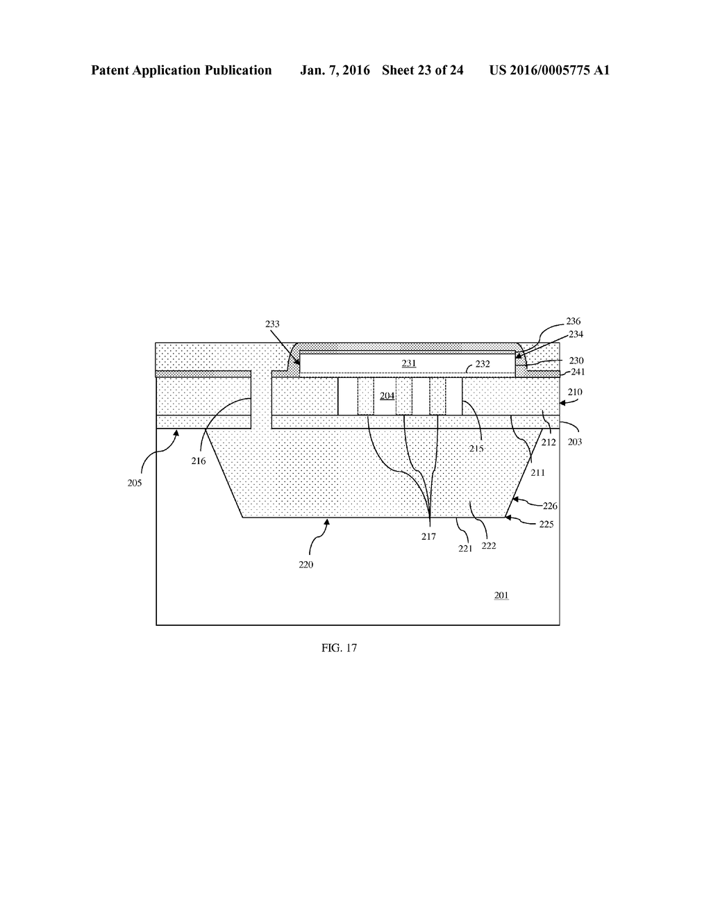 PHOTODETECTOR AND METHOD OF FORMING THE PHOTODETECTOR ON STACKED TRENCH     ISOLATION REGIONS - diagram, schematic, and image 24