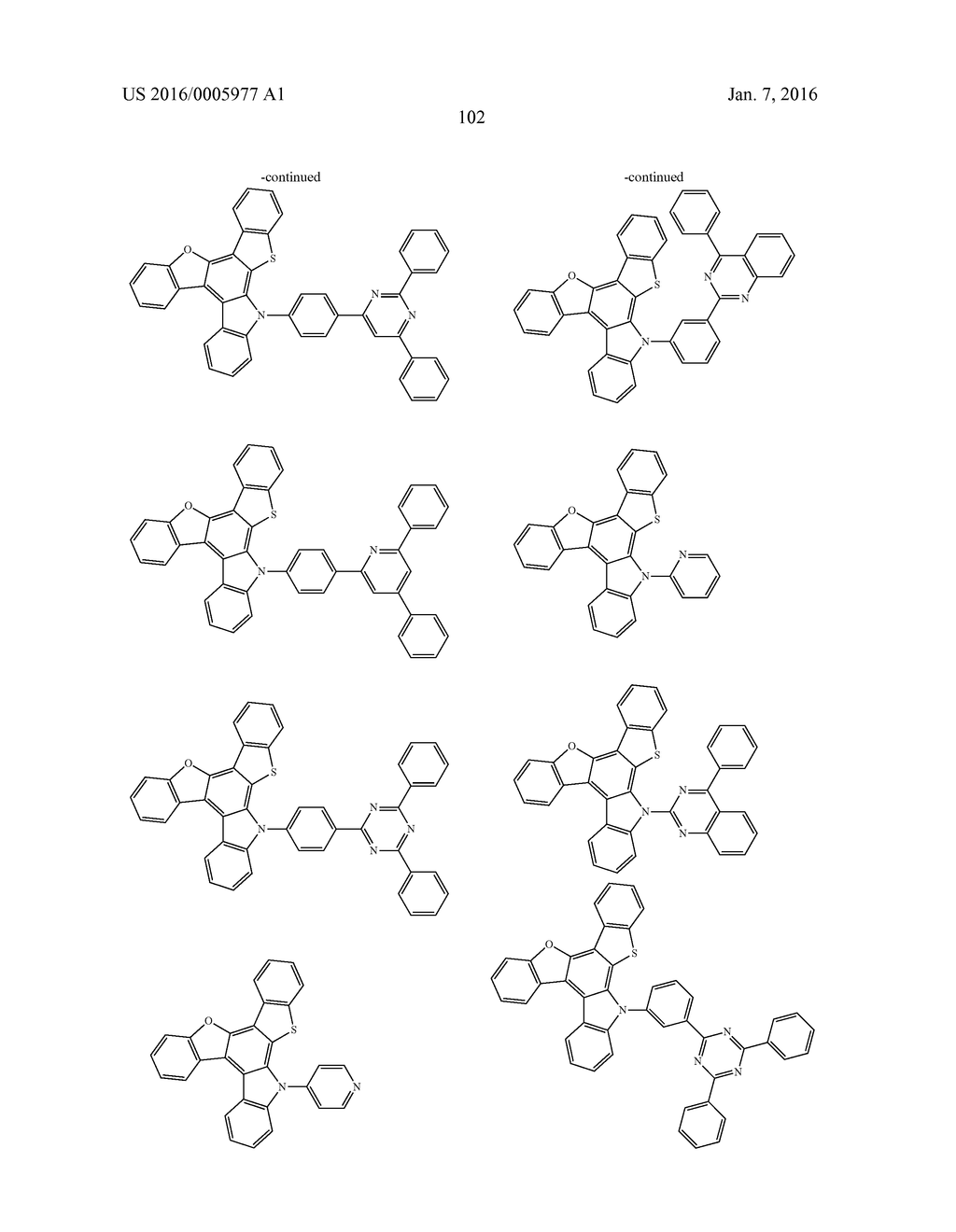 HETEROCYCLIC COMPOUND, MATERIAL FOR ORGANIC ELECTROLUMINESCENT ELEMENTS     USING SAME, ORGANIC ELECTROLUMINESCENT ELEMENT USING SAME, AND ELECTRONIC     DEVICE - diagram, schematic, and image 104