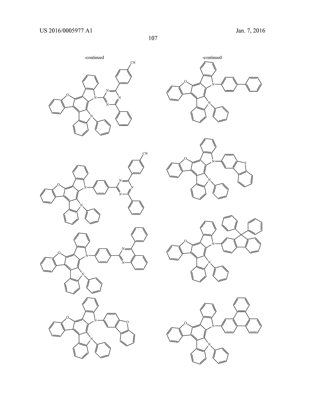 HETEROCYCLIC COMPOUND, MATERIAL FOR ORGANIC ELECTROLUMINESCENT ELEMENTS     USING SAME, ORGANIC ELECTROLUMINESCENT ELEMENT USING SAME, AND ELECTRONIC     DEVICE - diagram, schematic, and image 109