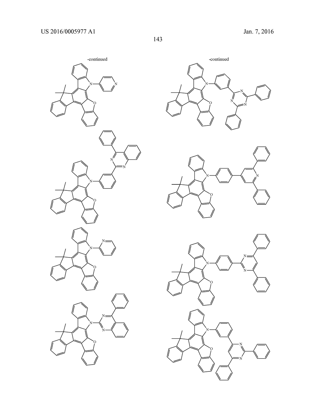 HETEROCYCLIC COMPOUND, MATERIAL FOR ORGANIC ELECTROLUMINESCENT ELEMENTS     USING SAME, ORGANIC ELECTROLUMINESCENT ELEMENT USING SAME, AND ELECTRONIC     DEVICE - diagram, schematic, and image 145