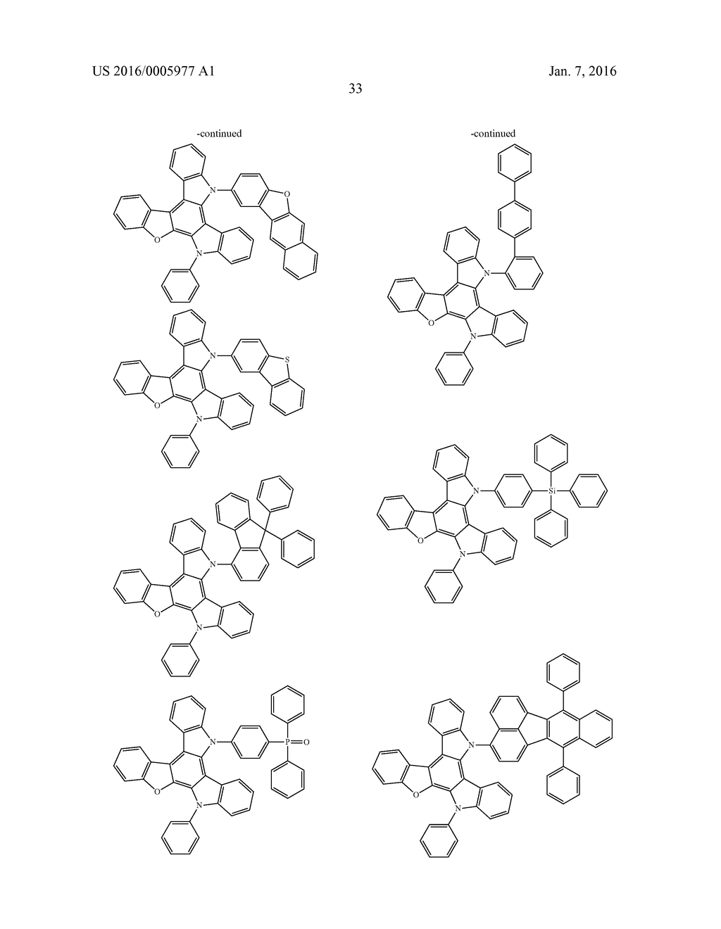 HETEROCYCLIC COMPOUND, MATERIAL FOR ORGANIC ELECTROLUMINESCENT ELEMENTS     USING SAME, ORGANIC ELECTROLUMINESCENT ELEMENT USING SAME, AND ELECTRONIC     DEVICE - diagram, schematic, and image 35