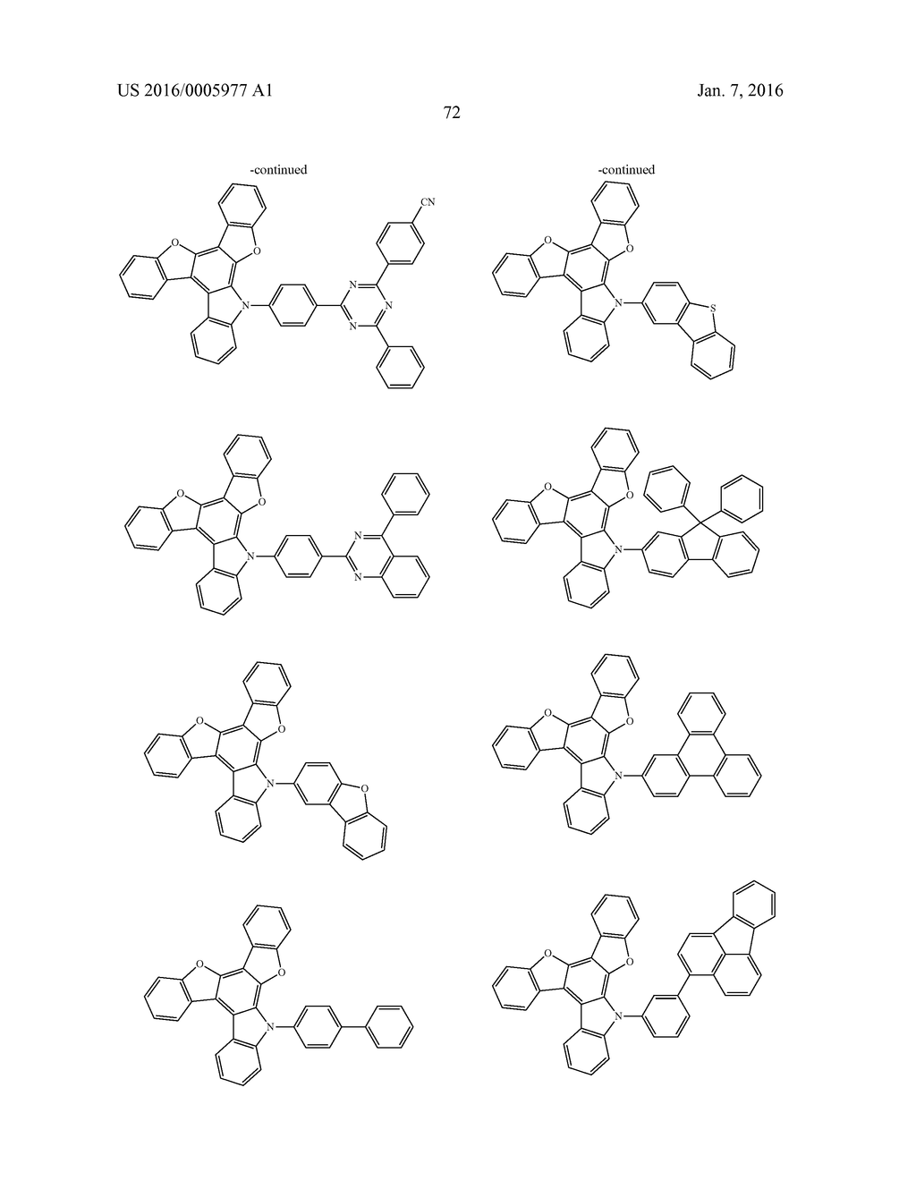 HETEROCYCLIC COMPOUND, MATERIAL FOR ORGANIC ELECTROLUMINESCENT ELEMENTS     USING SAME, ORGANIC ELECTROLUMINESCENT ELEMENT USING SAME, AND ELECTRONIC     DEVICE - diagram, schematic, and image 74