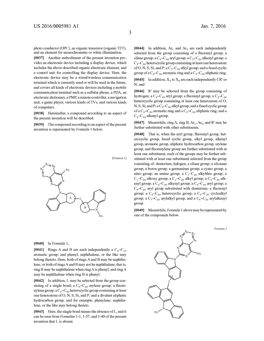 COMPOUND FOR ORGANIC ELECTRONIC ELEMENT, ORGANIC ELECTRONIC ELEMENT USING     THE SAME, AND ELECTRONIC DEVICE THEREOF - diagram, schematic, and image 05