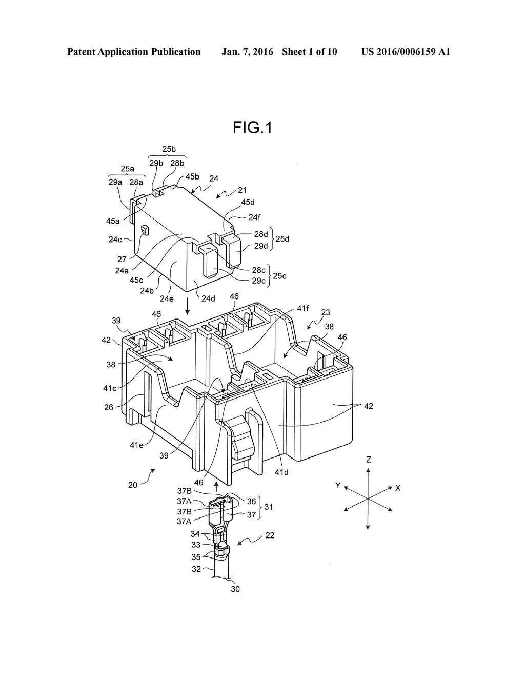 ASSEMBLING STRUCTURE OF ELECTRONIC COMPONENT, ELECTRICAL JUNCTION BOX, AND     ELECTRONIC COMPONENT - diagram, schematic, and image 02