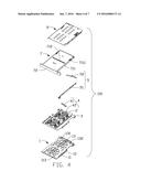 ELECTRONIC CARD CONNECTOR HAVING IMPROVED TERMINALS diagram and image